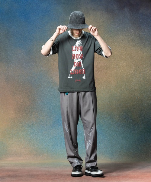 「glamb」 半袖Tシャツ L イエロー メンズの画像
