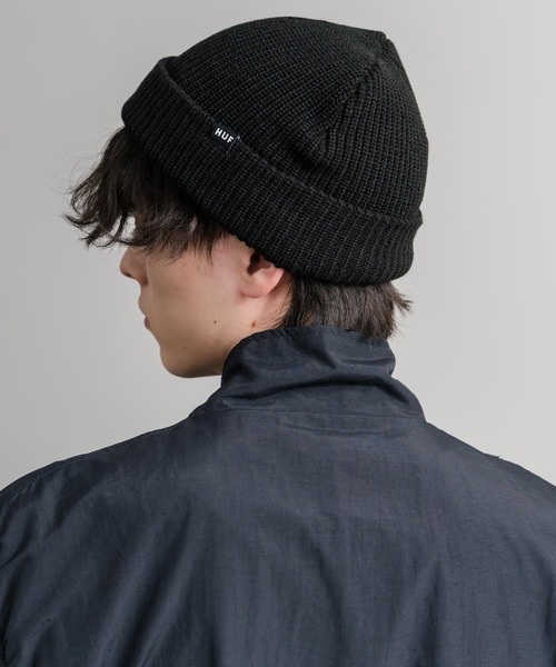 HUF（ハフ） ニット帽 ニットキャップ USUAL CUFF BEANIE ワンポイント