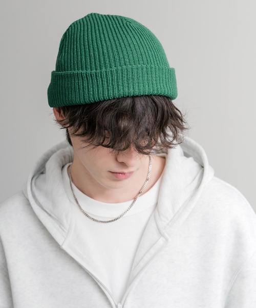 HUF（ハフ） ニット帽 ニットキャップ USUAL CUFF BEANIE ワンポイント