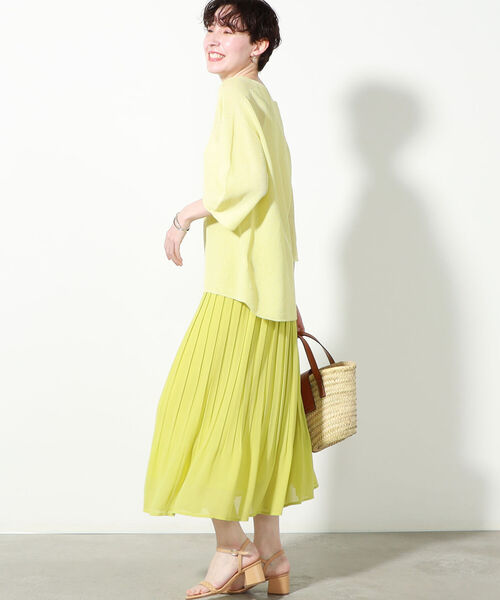 「NOLLEY'S」 プリーツスカート 38 ブルー レディース_画像3