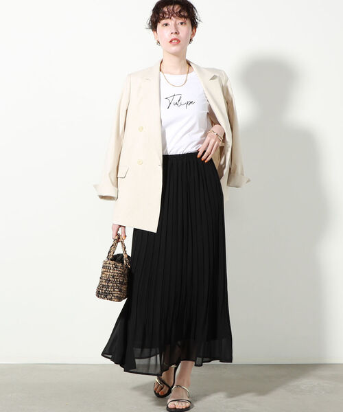 「NOLLEY'S」 プリーツスカート 38 ブルー レディース_画像9