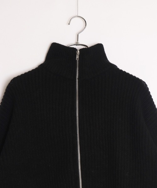 「WESTSEA」 「Cathy's closet」ニットカーディガン M チャコール メンズ_画像3