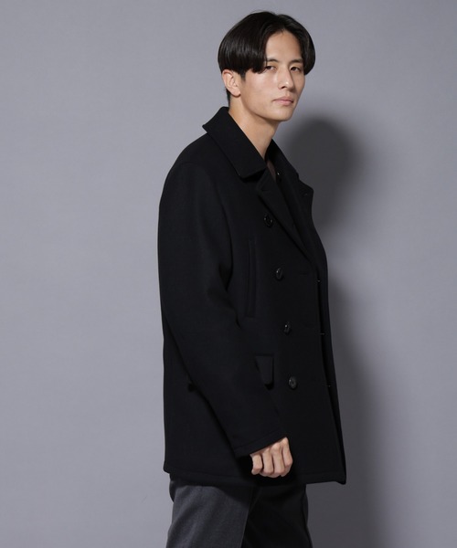 NANO universe（ナノ・ユニバース） ピーコート L ブラック メンズ