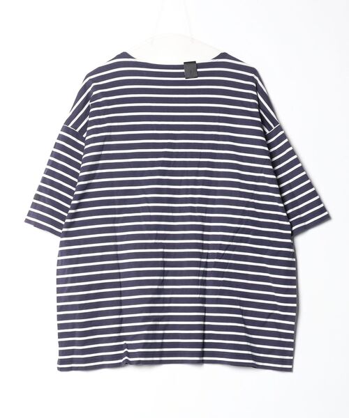 「N.HOOLYWOOD COMPILE」 半袖Tシャツ 36 ネイビー×ホワイト メンズ_画像2