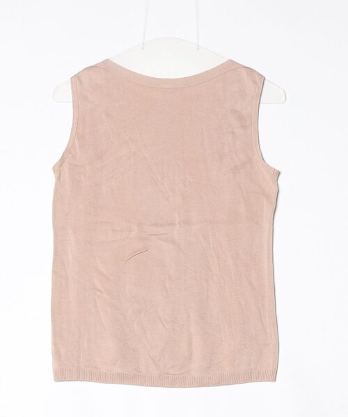 「Letroyes」 ノースリーブニット S ベージュ レディース_画像2