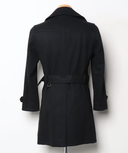 「MICHEL KLEIN」 トレンチコート 44 ブラック メンズ_画像2