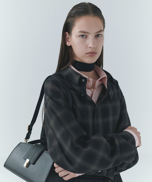 CULLNI（クルニ） シャツ Ombre Check Chin Tab Long Sleeve Shirt