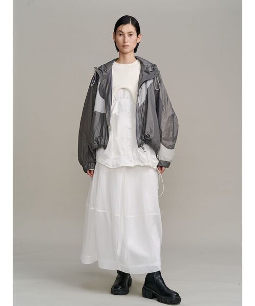 UN3D. ナイロンブルゾン WAVE PATCHWORK WINDBREAKER / ウェーブパッチワークウインド
