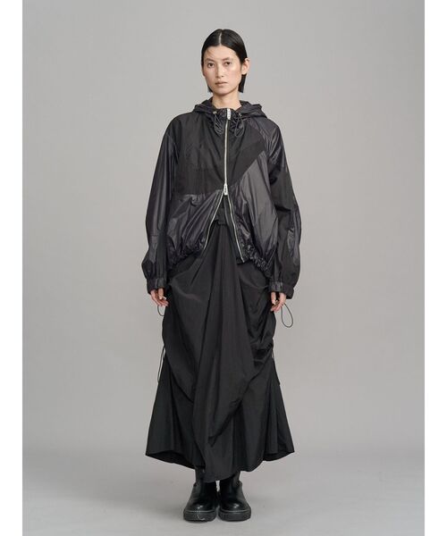 UN3D. ナイロンブルゾン WAVE PATCHWORK WINDBREAKER / ウェーブパッチワークウインド