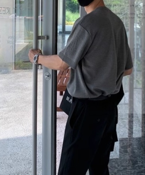 「CREARE -LINO-」 ニットカーディガン MEDIUM ブラック メンズ_画像8