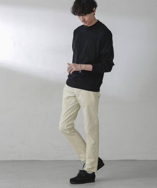 「NANO universe」 コーデュロイパンツ X-SMALL カーキ メンズ_画像4