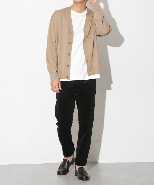 「NANO universe」 コーデュロイパンツ X-SMALL カーキ メンズ_画像9