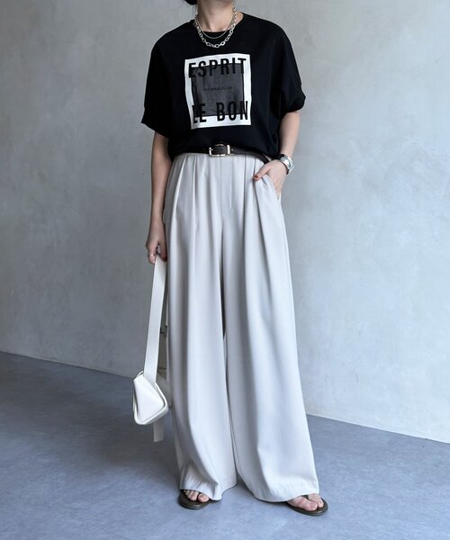 tシャツ 「WEB限定」オーガンジーロゴTEE レディースの画像