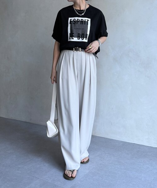 tシャツ 「WEB限定」オーガンジーロゴTEE レディースの画像