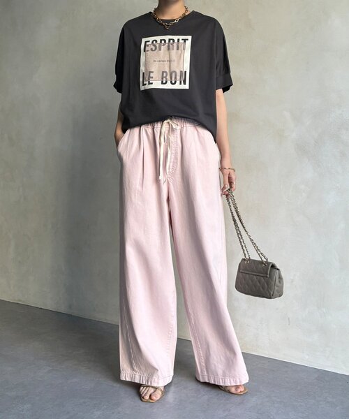 tシャツ 「WEB限定」オーガンジーロゴTEE レディースの画像