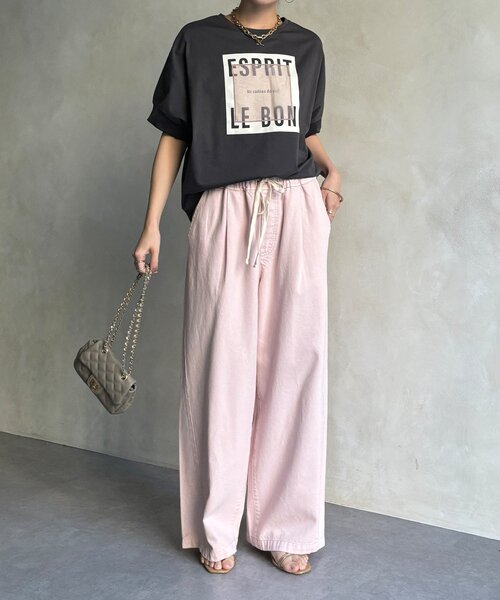tシャツ 「WEB限定」オーガンジーロゴTEE レディースの画像