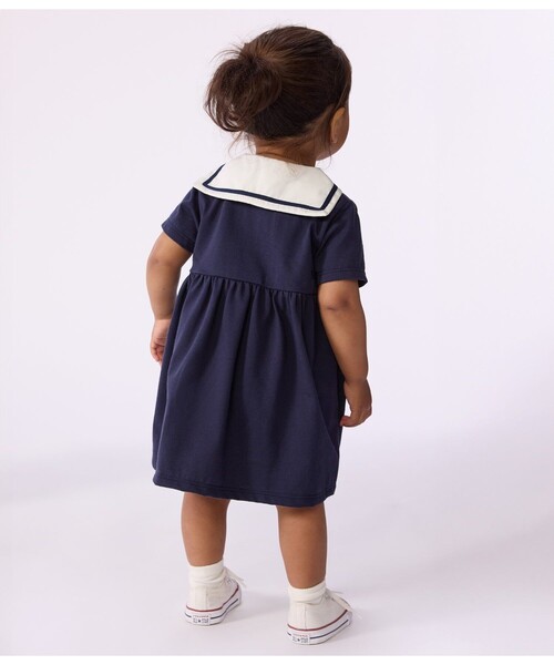 ワンピース セーラーカラ−ワンピース キッズ 子供服の画像