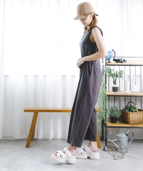 「attagirl」 フラットサンダル M アイボリー レディース_画像3
