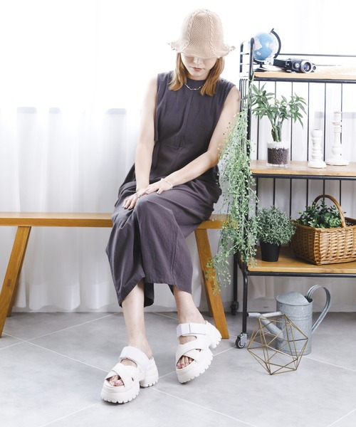 「attagirl」 フラットサンダル M アイボリー レディース_画像5