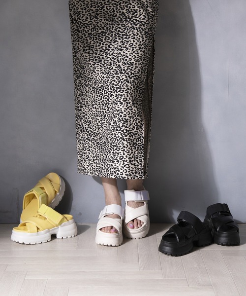 「attagirl」 フラットサンダル M アイボリー レディース_画像8