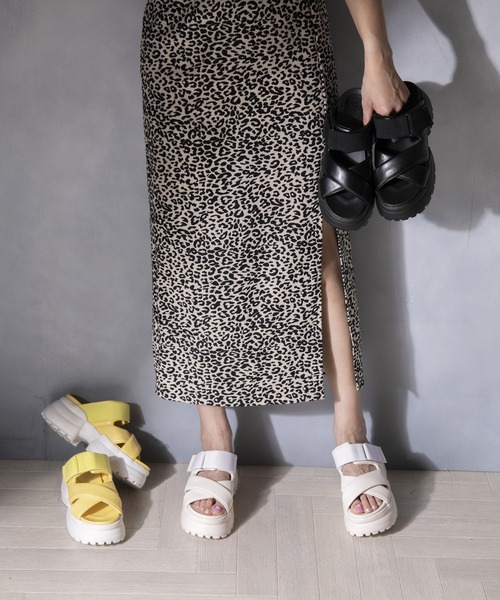 「attagirl」 フラットサンダル M アイボリー レディース_画像9