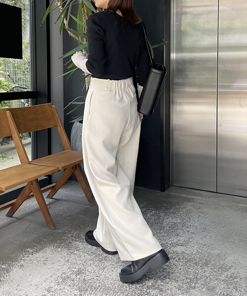 「CAPRICIEUX LE'MAGE」 パンツ 36 ベージュ レディース_画像8