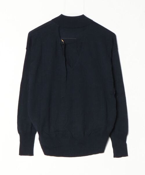 「Droite lautreamont」 長袖ニット M(2) ネイビー レディース_画像2