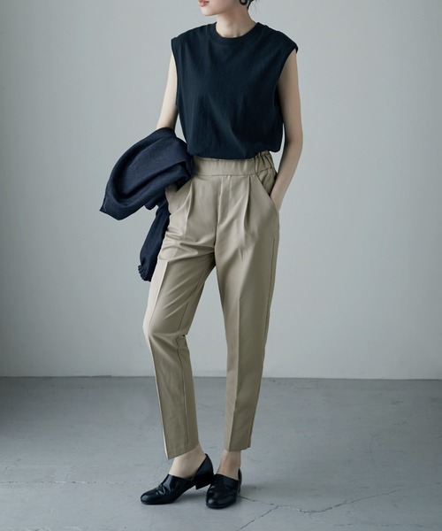 「etoll.」 スラックス M ネイビー レディース_画像6