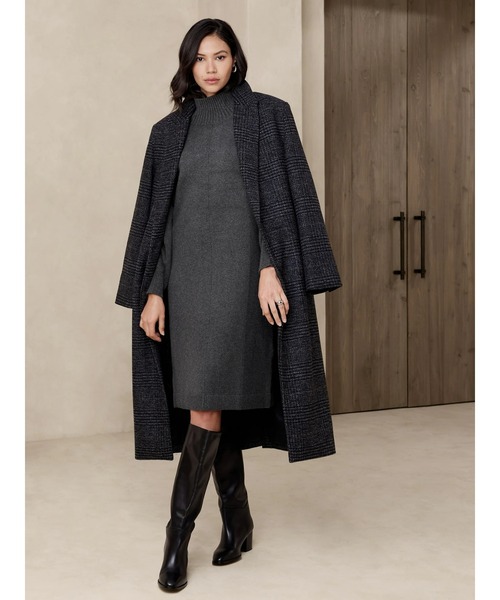 「BANANA REPUBLIC FACTORY STORE」 ニットワンピース M キャメル レディース_画像4