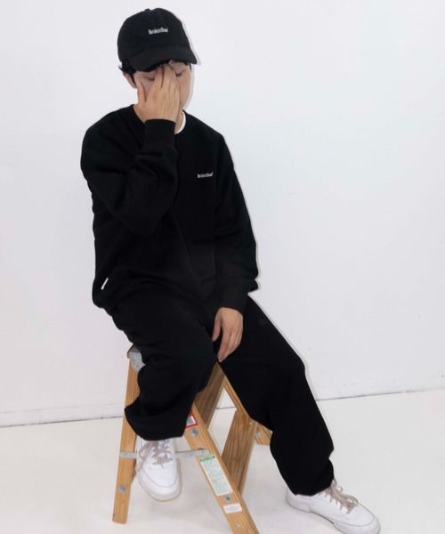 「BROKEN BASE」 スウェットカットソー MEDIUM 杢グレー メンズ_画像4