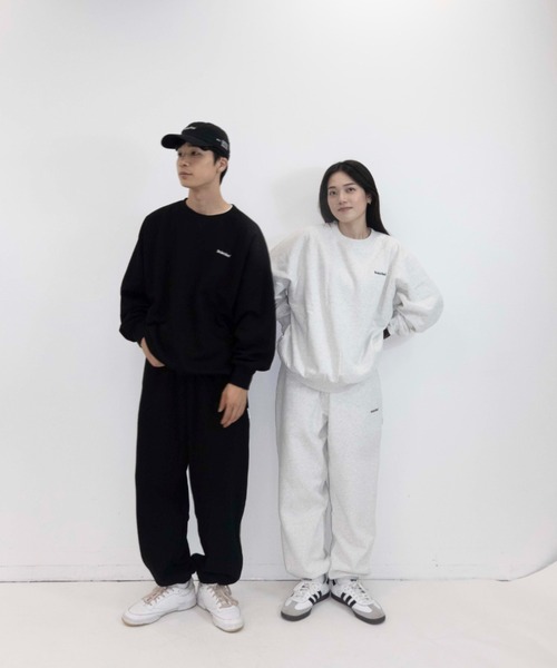 「BROKEN BASE」 スウェットカットソー MEDIUM 杢グレー メンズ_画像5