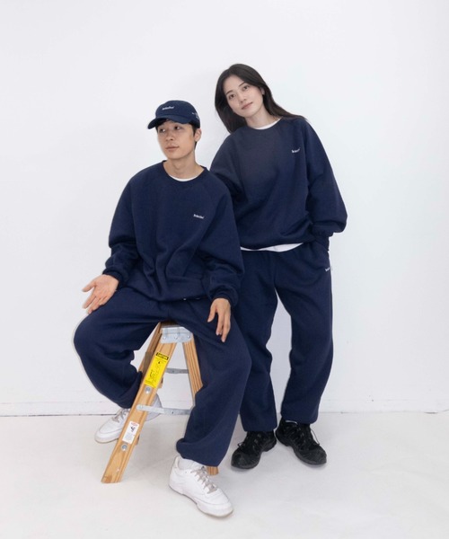 「BROKEN BASE」 スウェットカットソー MEDIUM 杢グレー メンズ_画像9