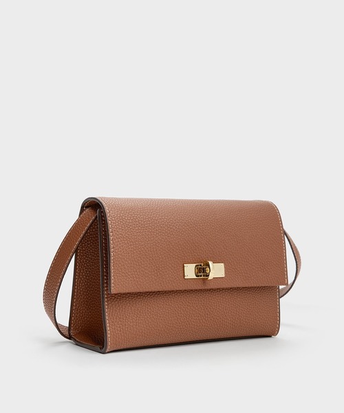 「CHARLES \u0026 KEITH」 ショルダーバッグ S カーキオリーブ レディースの画像
