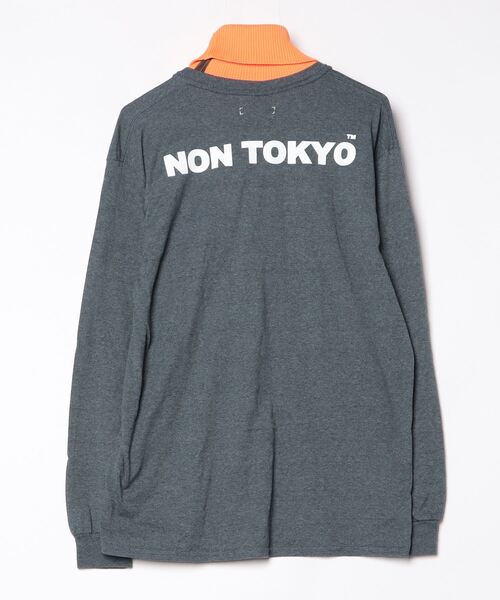 「NON TOKYO」 長袖カットソー 1 グレー レディース_画像2