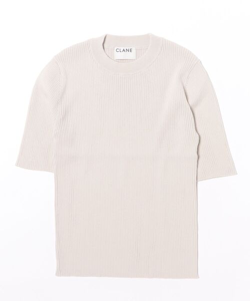 CLANE（クラネ） ニット セーター CLANE H/N HALF SLEEVE RIB KNIT