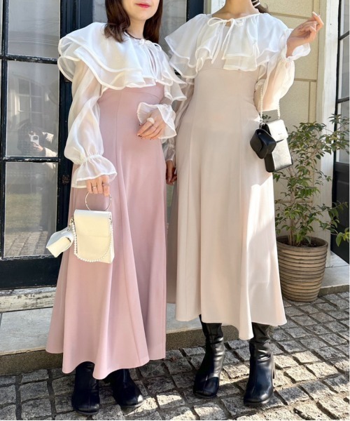 「OLIVE des OLIVE」 コンビワンピース FREE ピンク レディース_画像3