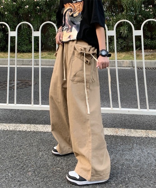 「SETUP7」 「maison club」カーゴパンツ L カーキ メンズ_画像6