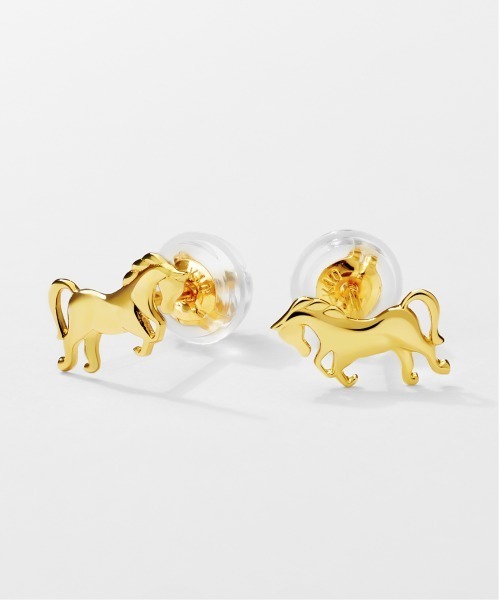ピアス K10 馬/ホース ピアス レディース メンズの画像