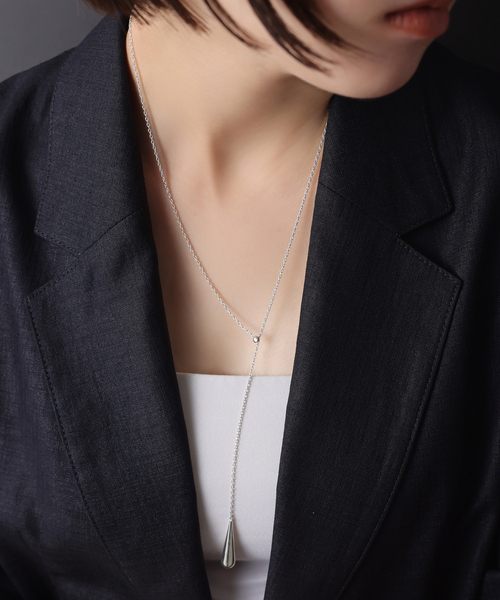ネックレス 「SAMH by LILAS」PUFFドロップYネックレス SV レディース