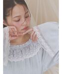 ワンピース サテンキャンディースリーブミニワンピースの詳細画像4