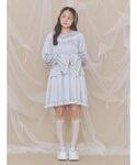 ワンピース サテンキャンディースリーブミニワンピースの詳細画像5