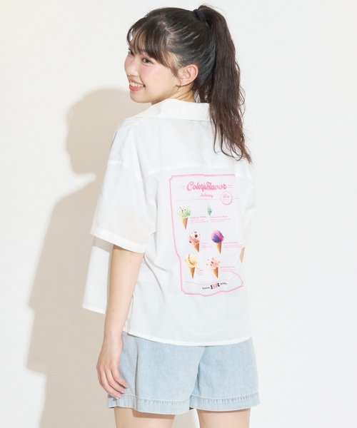 LOVETOXIC ブラウス シャツ 「サーティワン」「LTXC」開襟シャツ