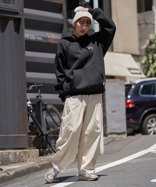 「BEN DAVIS」 プルオーバーパーカー X-LARGE ライトグレー メンズ_画像9