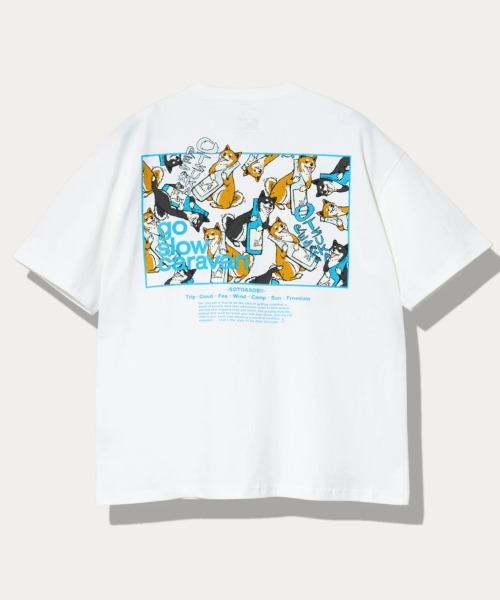tシャツ USA/C スクエアLOGO バックプリント ゆったりTEE メンズ レディース | go slow caravan | 01