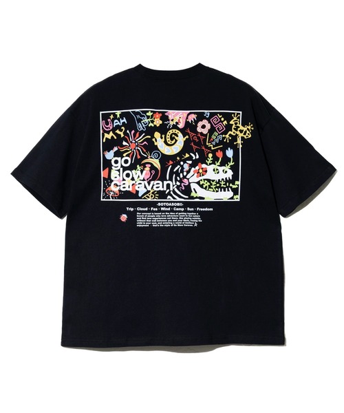 tシャツ USA/C スクエアLOGO バックプリント ゆったりTEE メンズ レディースの画像