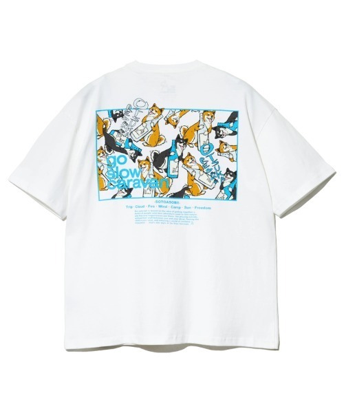 tシャツ USA/C スクエアLOGO バックプリント ゆったりTEE メンズ レディース | go slow caravan | 23