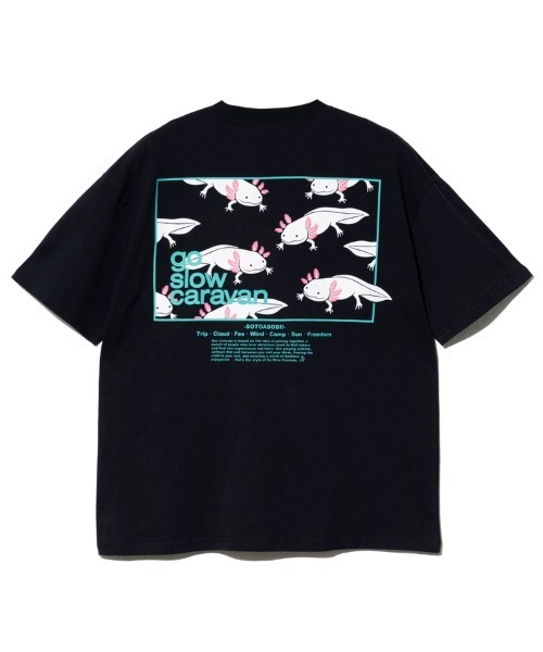 tシャツ USA/C スクエアLOGO バックプリント ゆったりTEE メンズ レディース | go slow caravan | 20