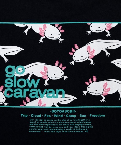 tシャツ USA/C スクエアLOGO バックプリント ゆったりTEE メンズ レディース | go slow caravan | 21