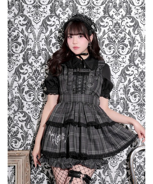 NOEMIE（ノエミー） ワンピース 半袖 ロゴ刺繍ハーネスチェーン 