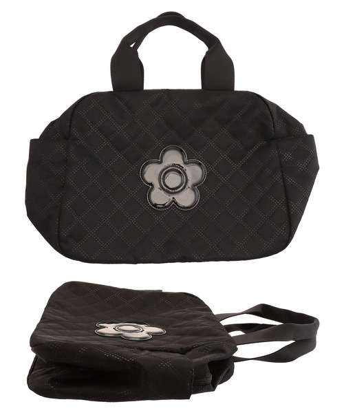 MARY QUANT マリークワント 2way ボストンバック グレー×ブラック MARY QUANT（マリークヮント） 2WAYバッグ FREE ブラック レディース